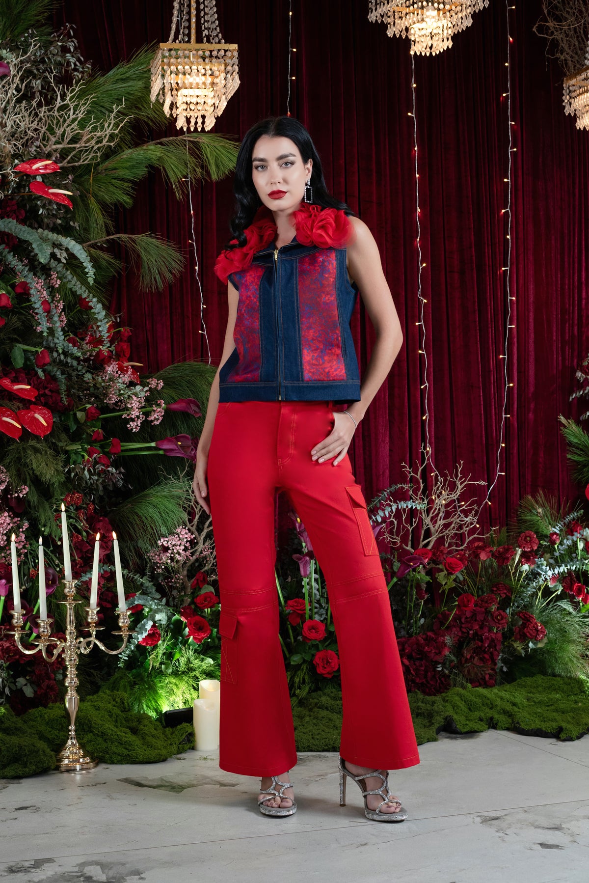 Signature Red new cargo pant - 2MADISONAVENUE.COM