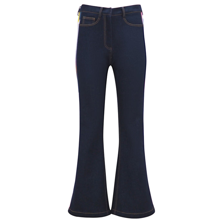 Abstract Passion Signature Denim Bell Bottom Pant (6830371995671)