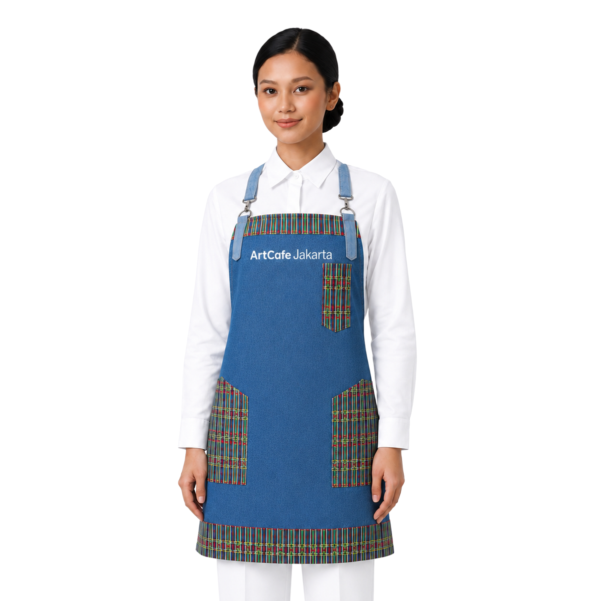 Traditional Apron with tenun badui wanita - 2MADISONAVENUE.COM