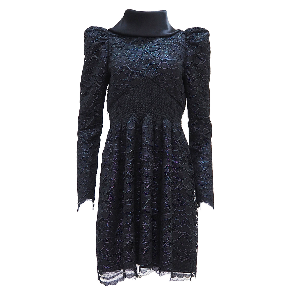 Night Garden New York Black Short Dress (6698100195351)