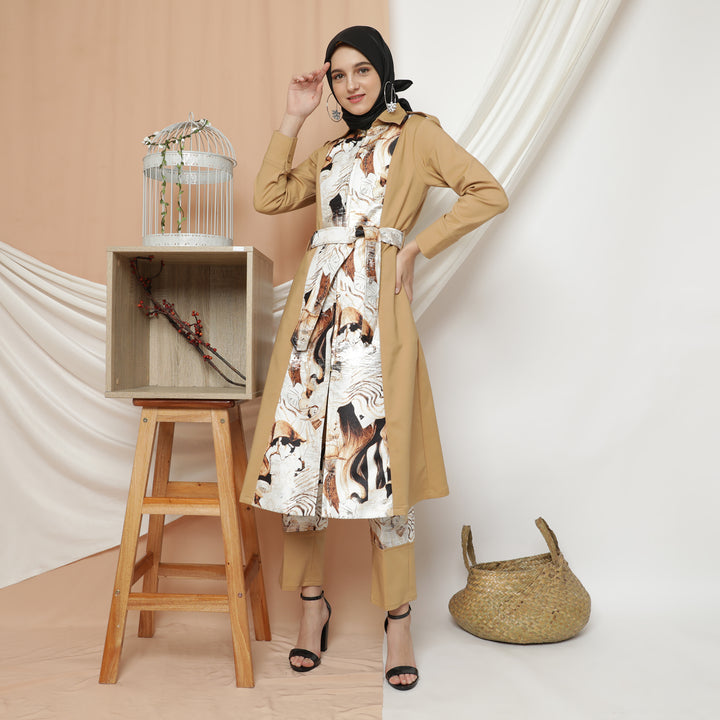 Gangsta Medium Long Jacket With Parasian Brown (4510123196439)