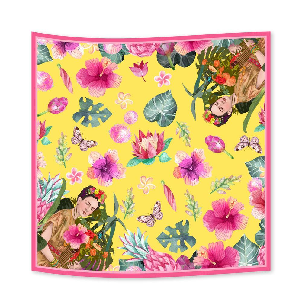 Spring Frida Yellow Scarf (6540379619351)