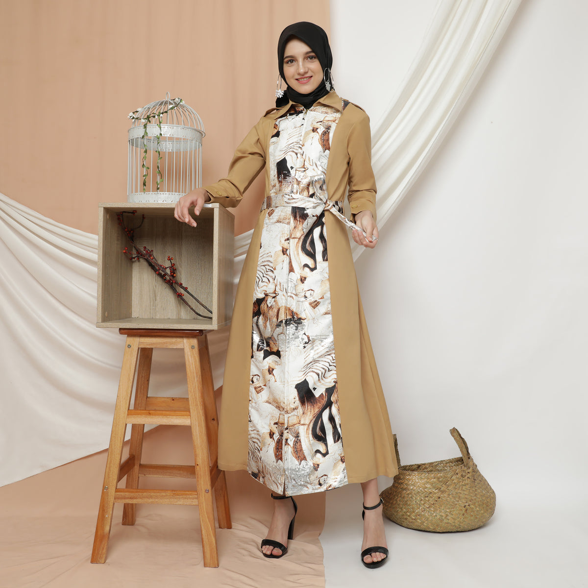 Gangsta Long Jacket With Parasian Brown (4498618318871)