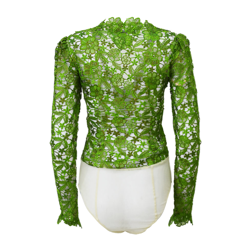 Liga Woman Jeniffer Lace Top in Lime Green (4534880894999)