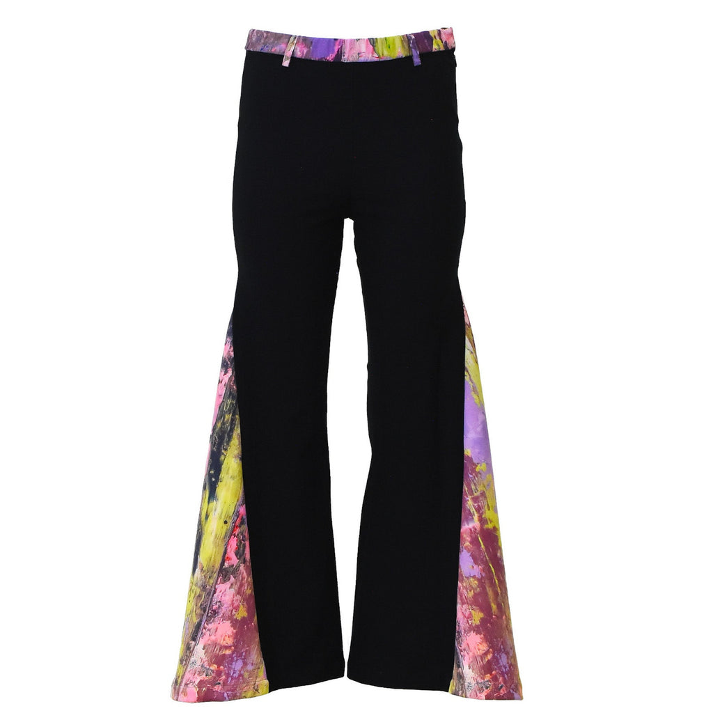 Abstract Reminiscence Signature Bell Bottom Pink Pants (6546987286551)
