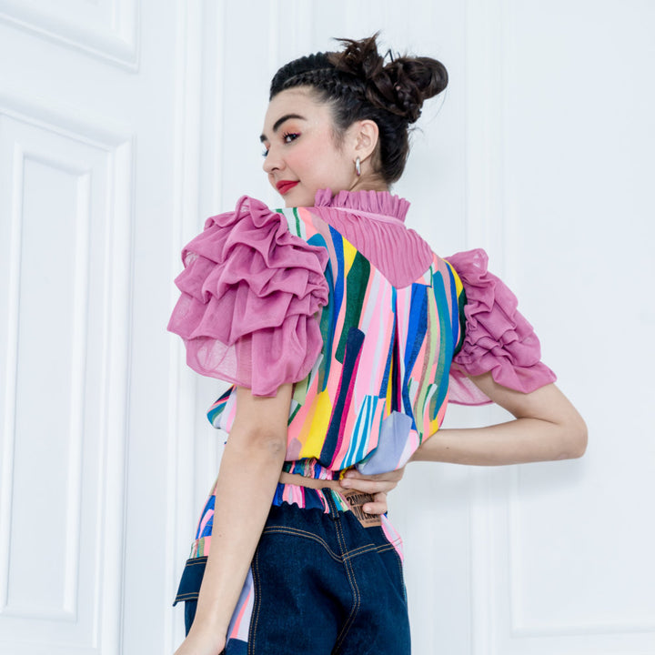 Abstract Passion Hasna Cropped Top (6813835624471)