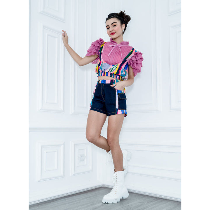 Abstract Passion Short Denim Pant (6813835755543)