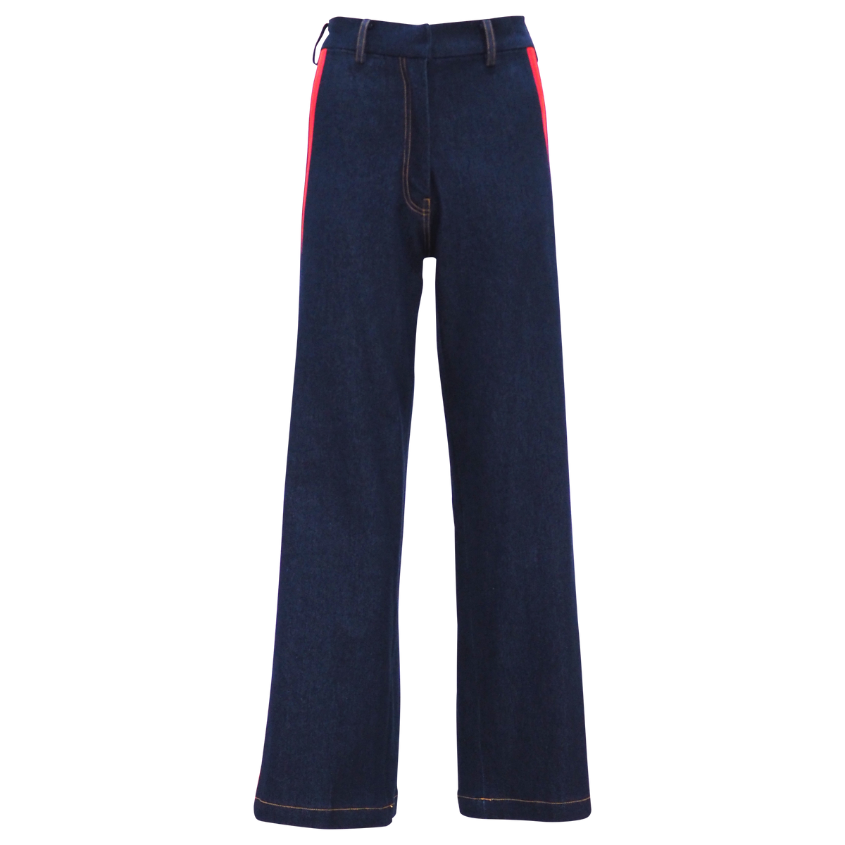 Glam Denim Cullote with Red Harmony (6790478725143)