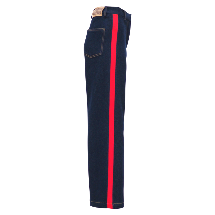 Glam Denim Cullote with Red Harmony (6790478725143)
