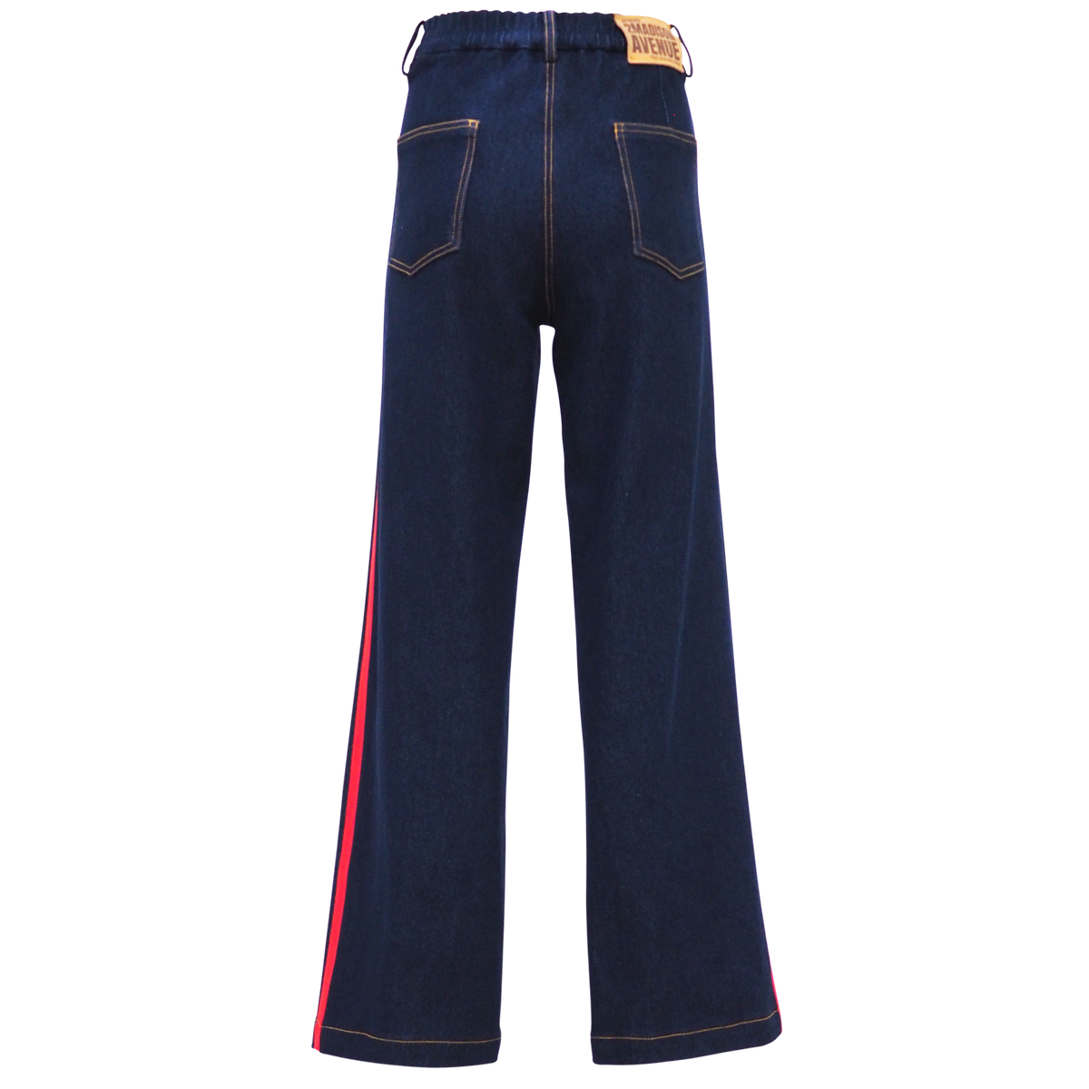 Glam Denim Cullote with Red Harmony (6790478725143)