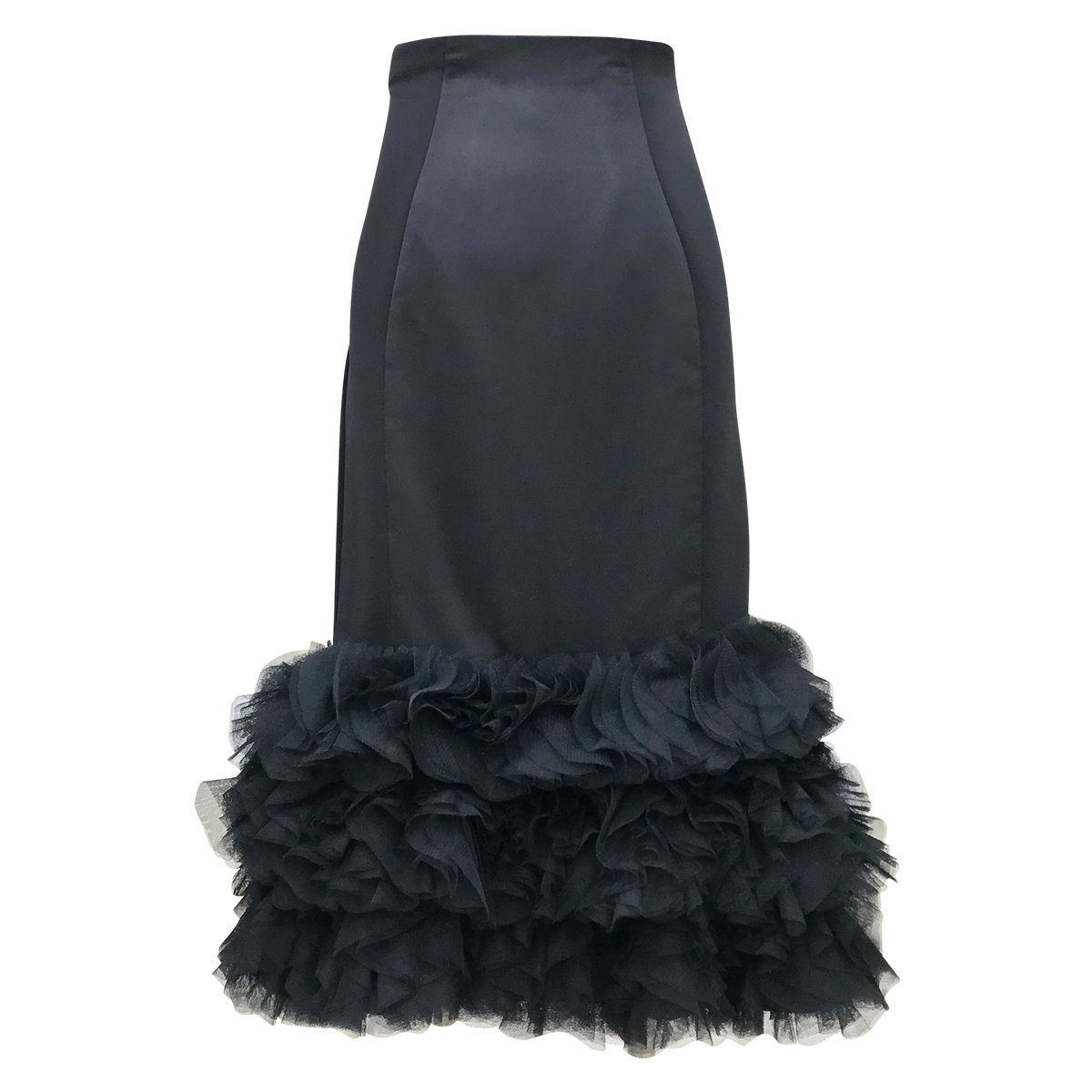 Royal Carrie Tulle Skirt in Black (6813839851543)