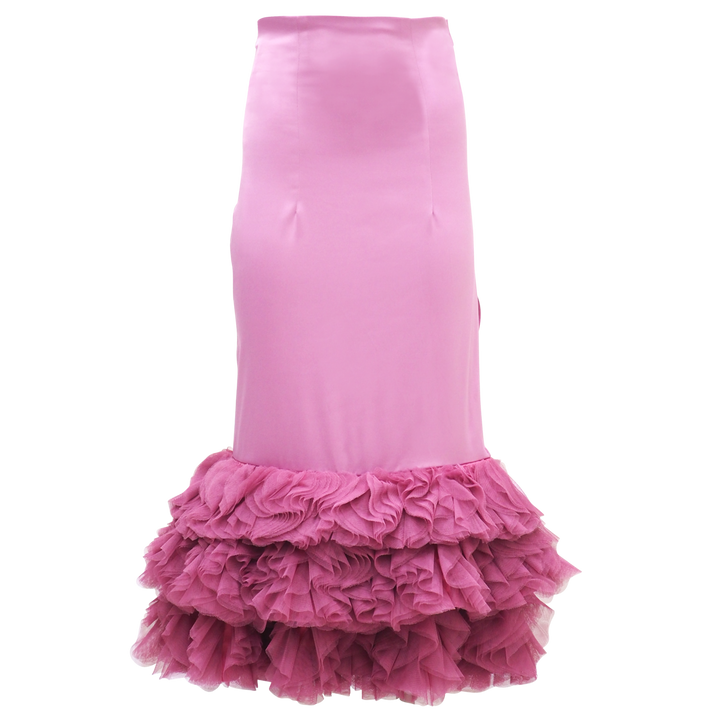 Royal Carrie Tulle Skirt in Lilac Pink (6813836148759)