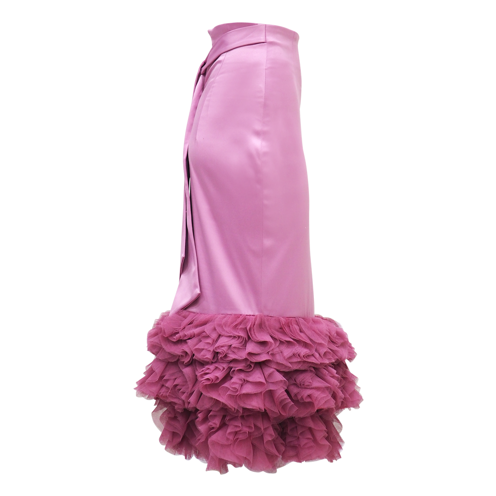Royal Carrie Tulle Skirt in Lilac Pink (6813836148759)