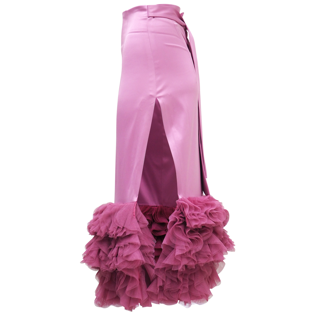 Royal Carrie Tulle Skirt in Lilac Pink (6813836148759)