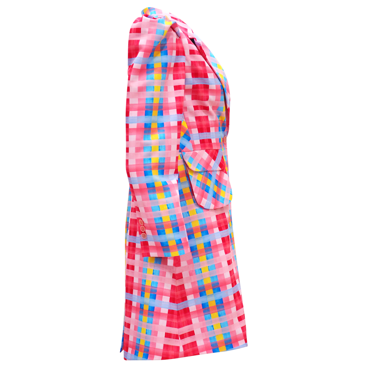 Gingham Passion Signature Mid-Length Blazer (6813839196183)