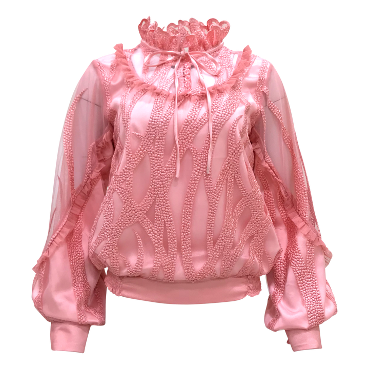 Romantic Lace Top in Rose gold (6818230730775)