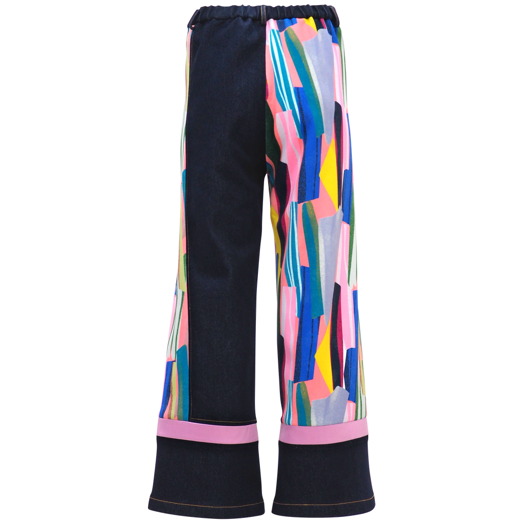 Abstract Passion Signature Denim Cullote Pant (6816719306775)