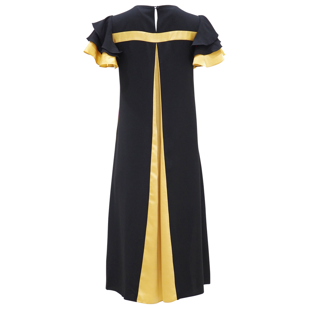 Tango Dress With Frida Kahlo in Gold (6810816479255)