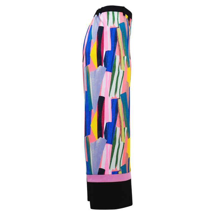 Curvy Abstract Passion Basic Black Cullote Pants (6819369844759)