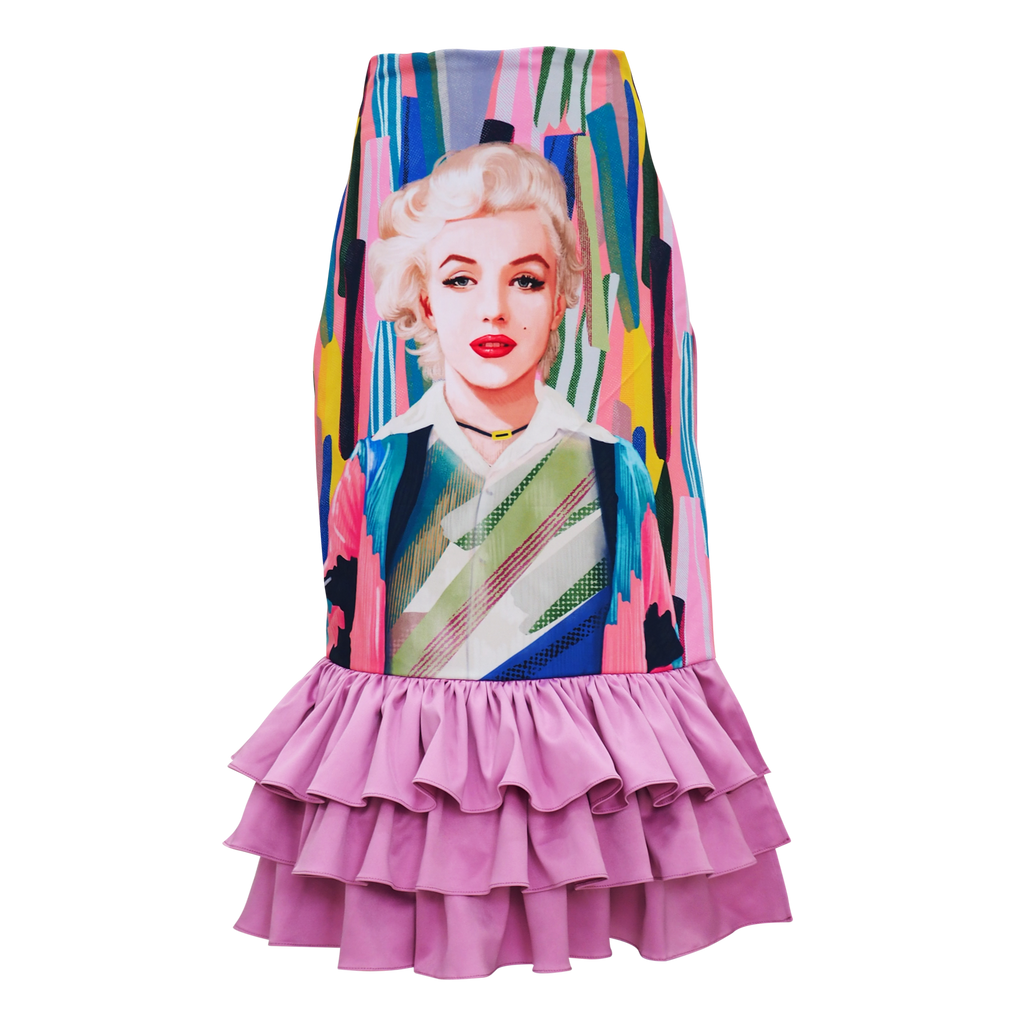 Carrie Monroe Skirt With Marilyn Abstract Passion (6825903325207)