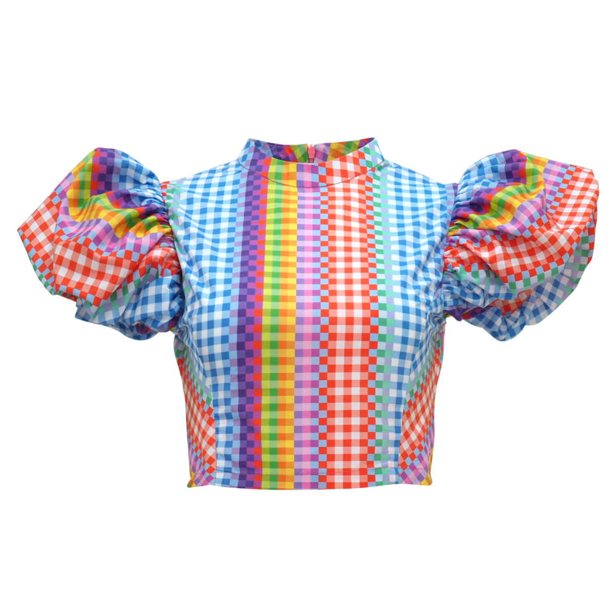 NYC Gingham Eastside Cropped Top (6832749314071)
