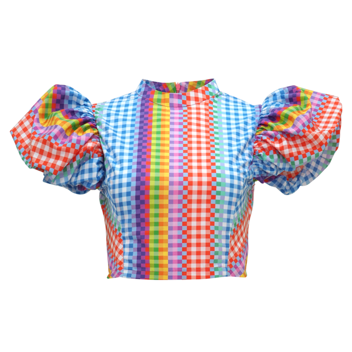 NYC Gingham Eastside Cropped Top (6832749314071)