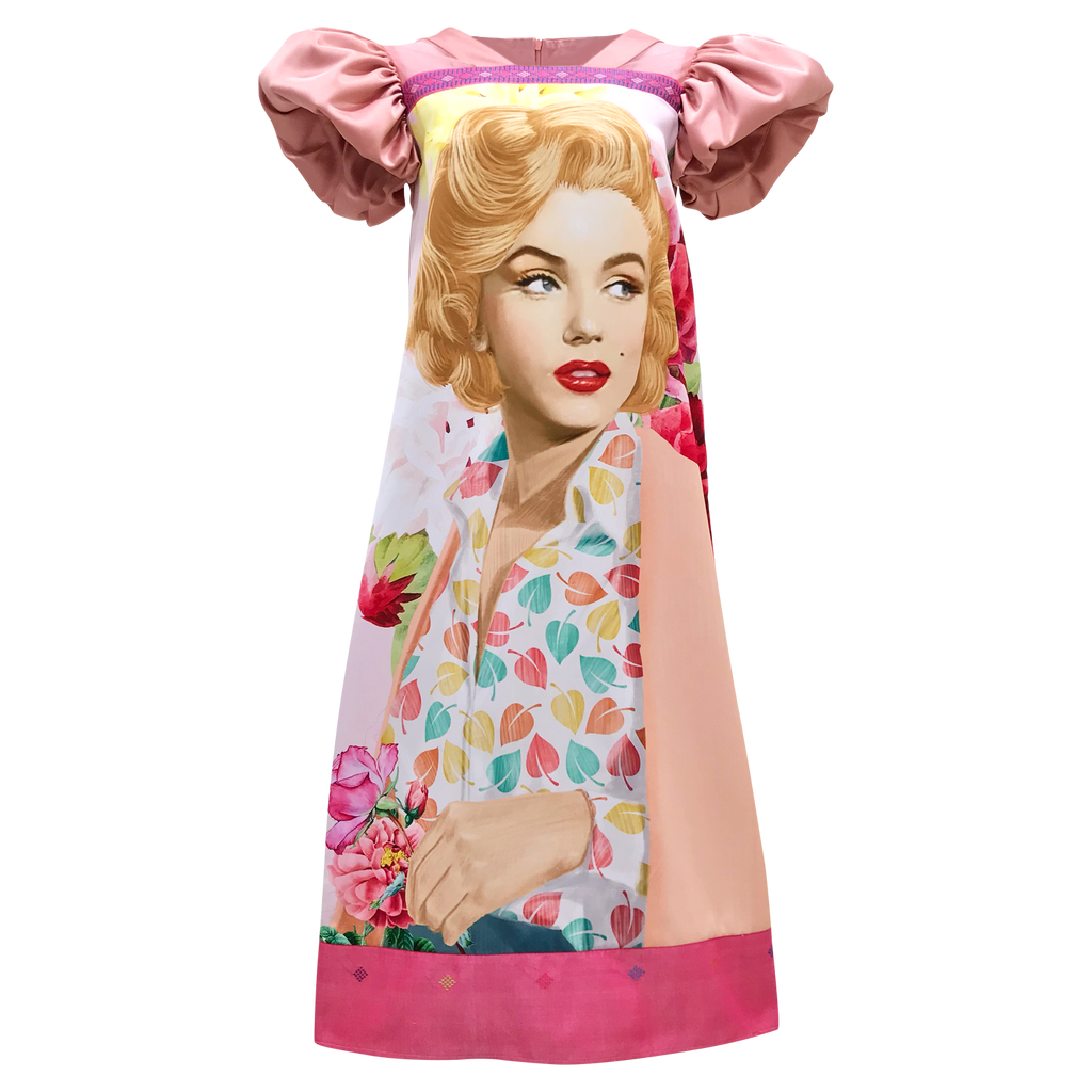 East Gomez Pink Dress With Marilyn Retro (6825898115095)