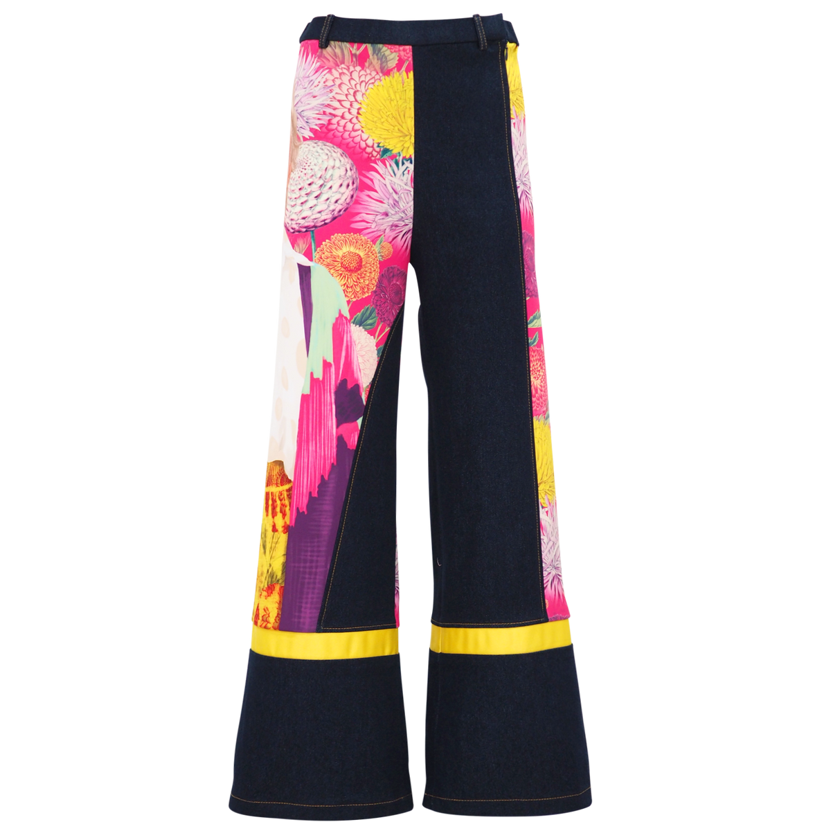 Marilyn Flower Passion Glam Denim Cullote (6861032914967)