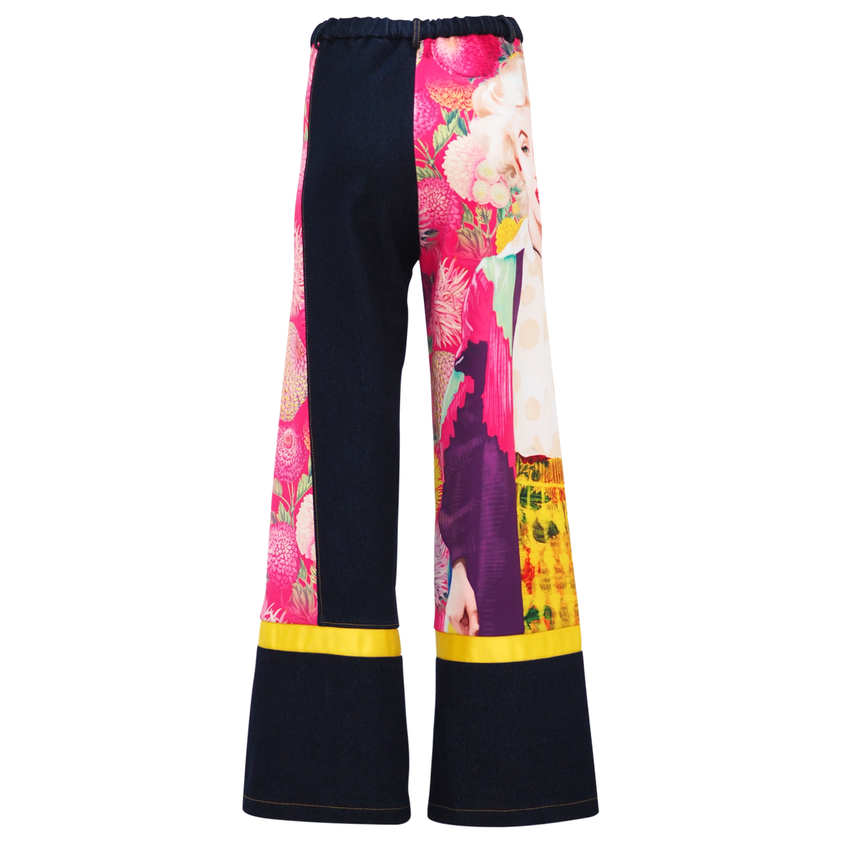 Marilyn Flower Passion Glam Denim Cullote (6861032914967)