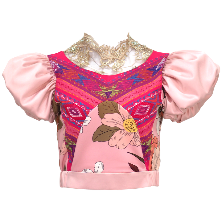 Eastside Glam Cropeed Top With Traditional Weaving #2 (6843845902359)