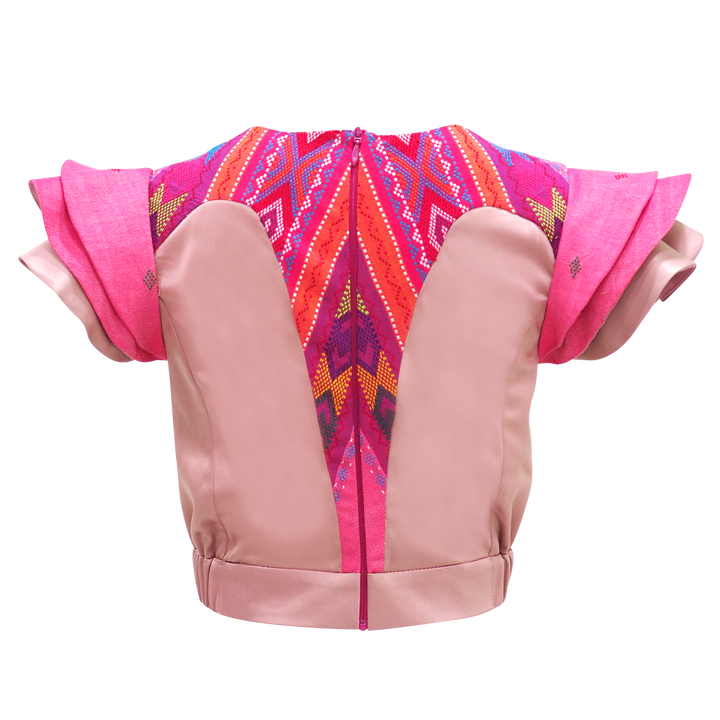 Eastside Glam Cropeed Top With Traditional Weaving #4 (6851612770327)