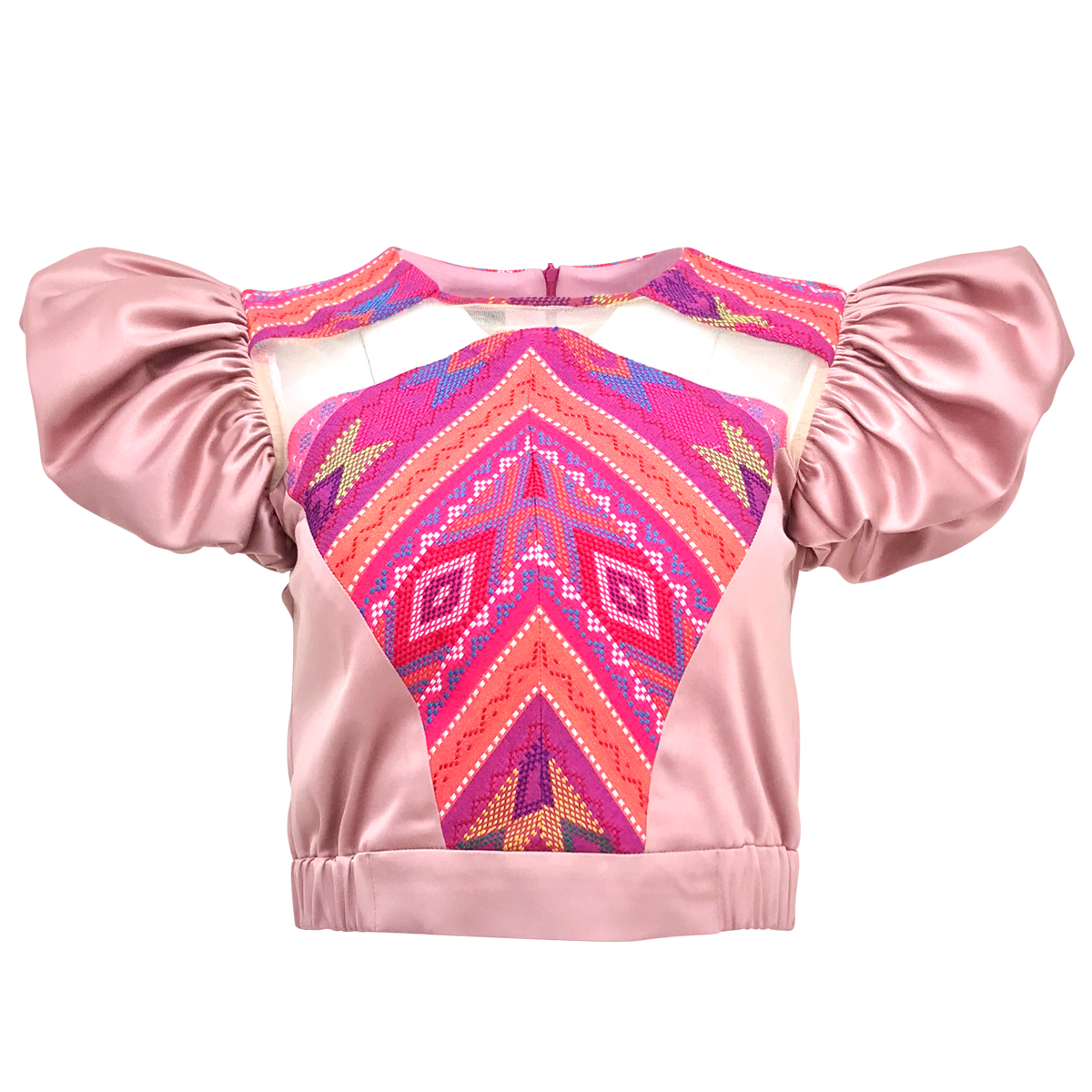 Eastside Glam Cropeed Top With Traditional Weaving #3 (6843844591639)