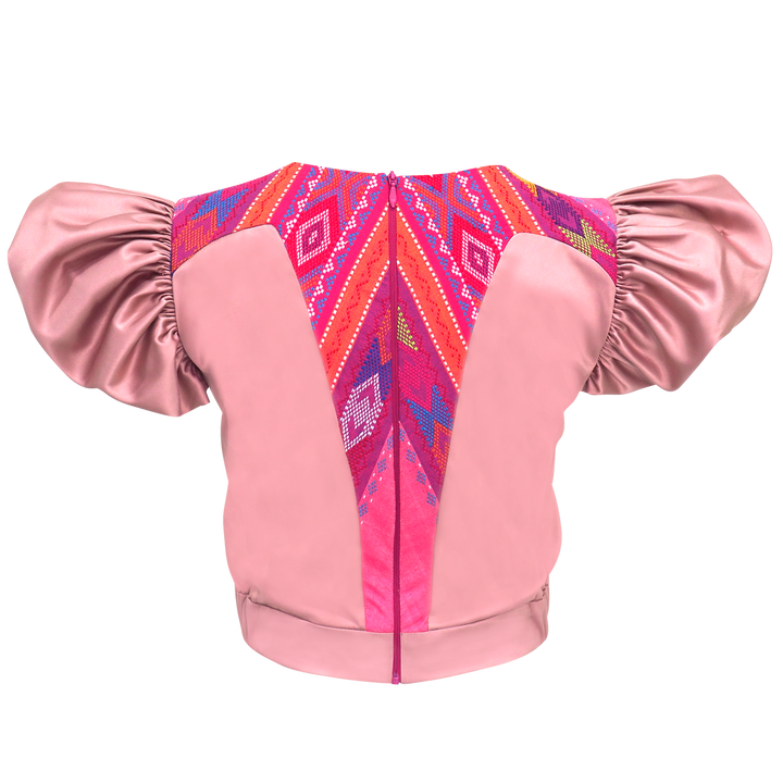 Eastside Glam Cropeed Top With Traditional Weaving #3 (6843844591639)
