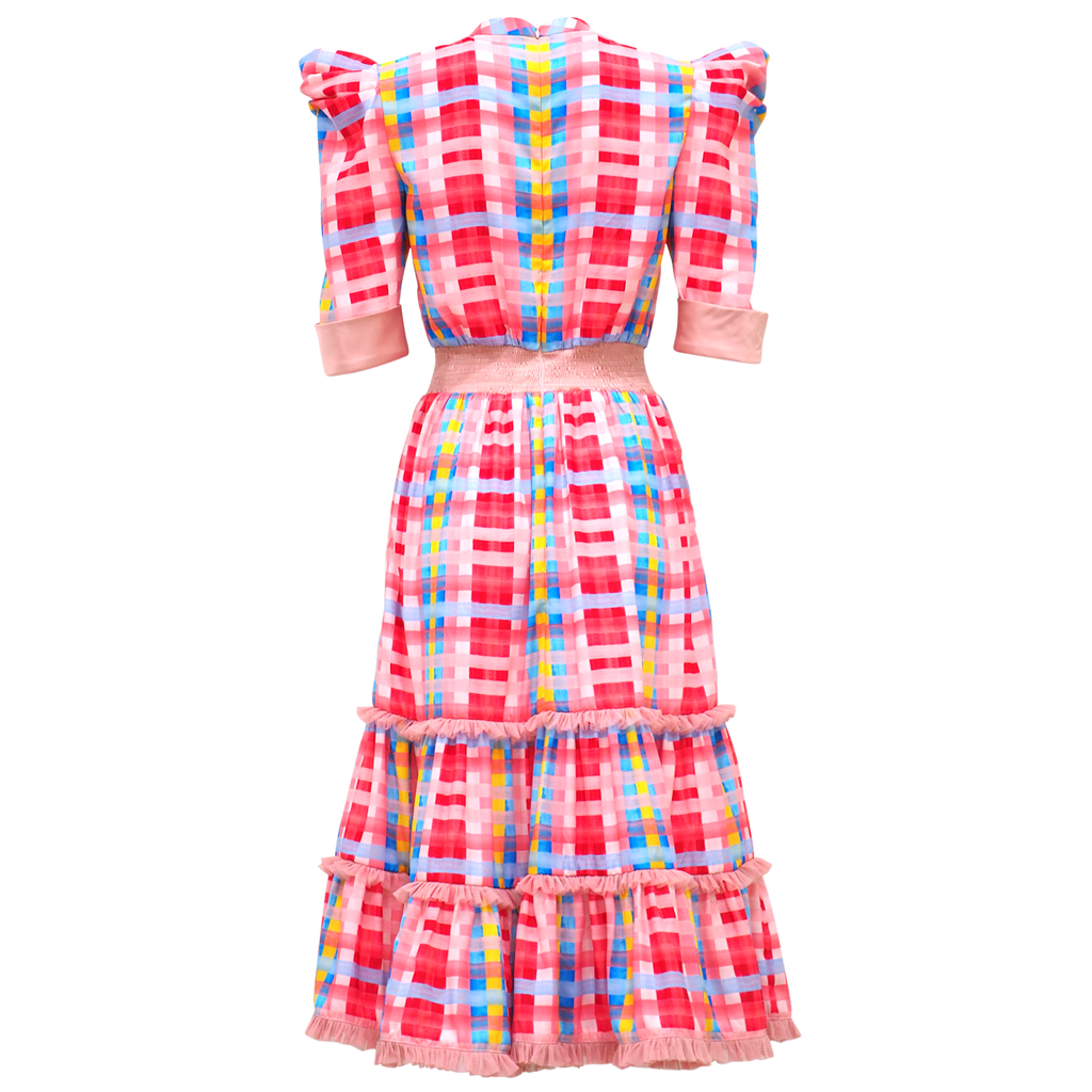 Gingam Passion Kate Medium Pink Dress (6850276851735)