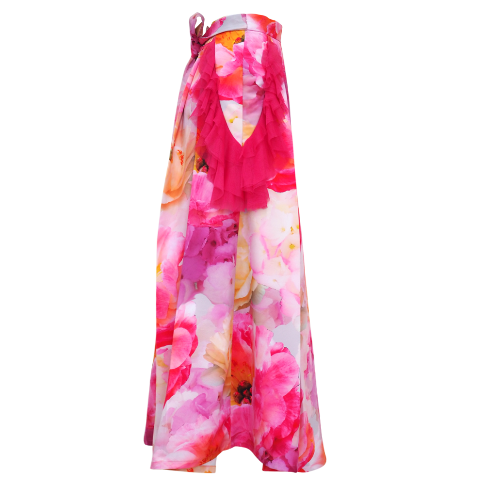 Becoming Spring Kahlo Fancy Long Ball Skirt (6866514968599)