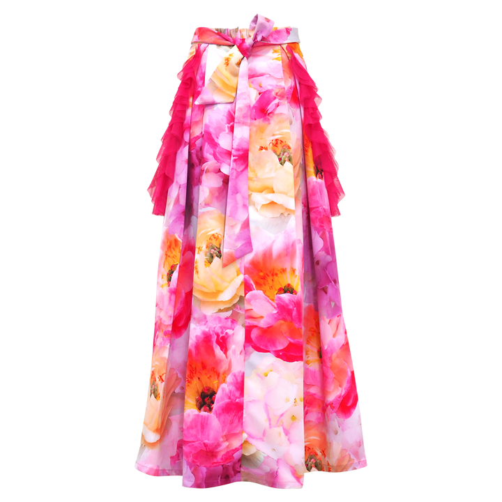 Becoming Spring Kahlo Fancy Long Ball Skirt (6866514968599)