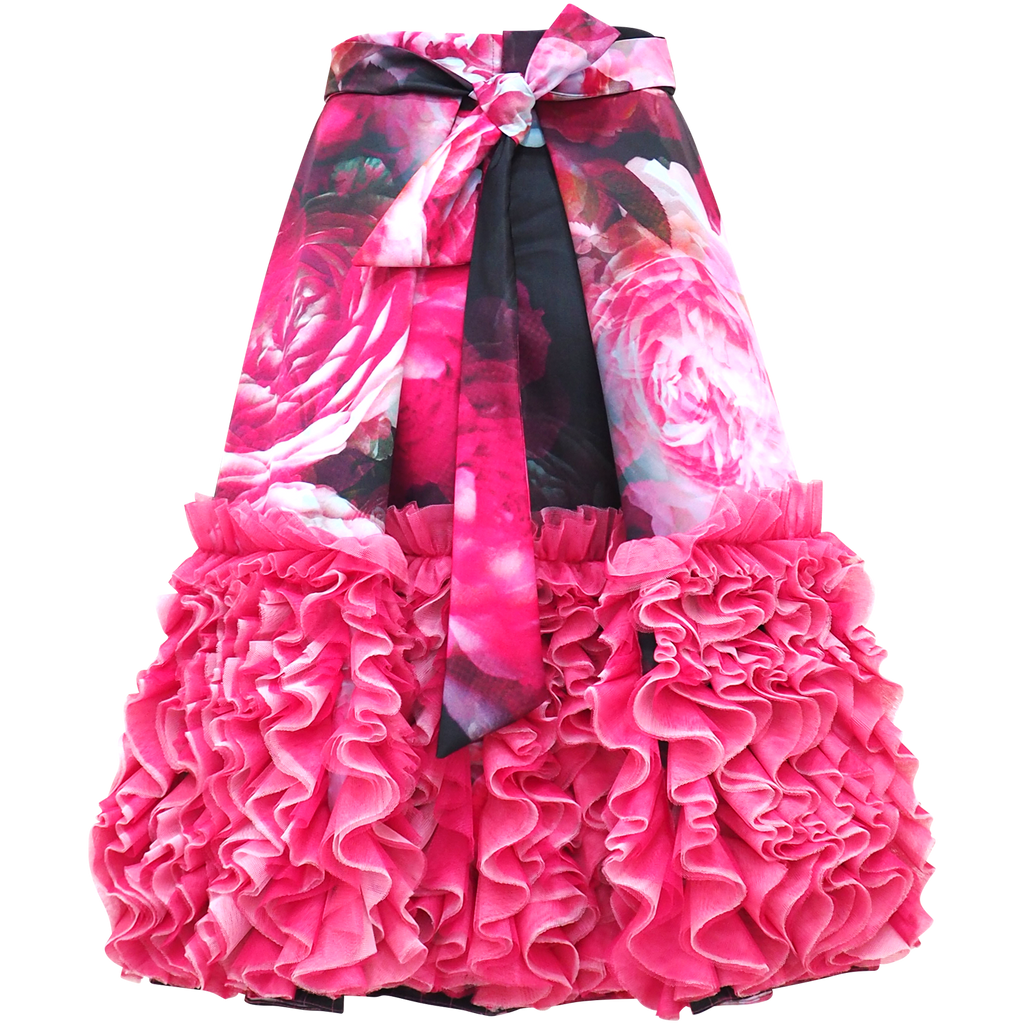 Becoming Night Rose Ballon skirt with 3D Tulle (6866513199127)