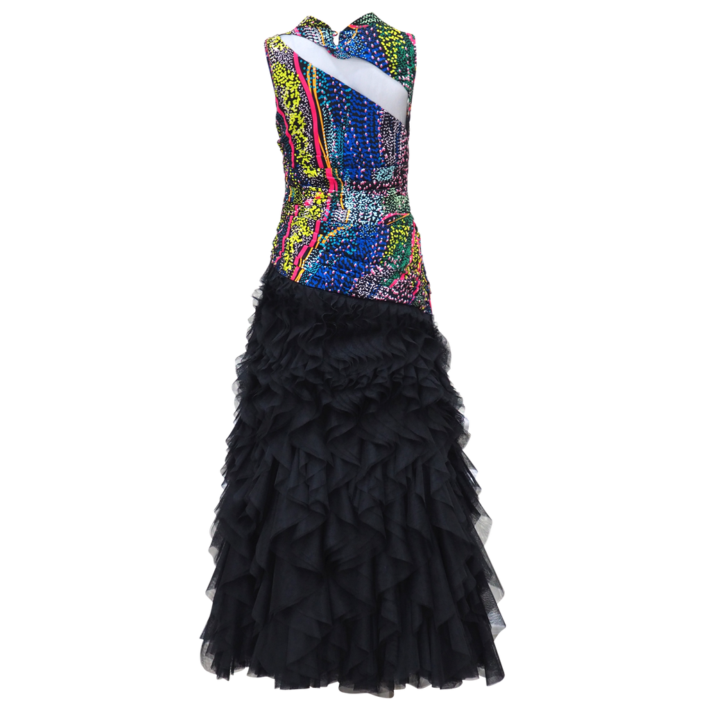 Becoming Dot Art Blue Shakira Long Dress (6866518835223)