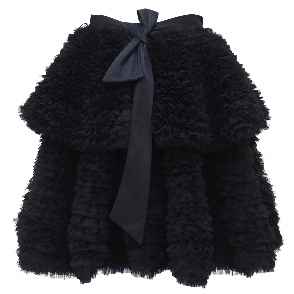 English Tulle Tango Skirt in Black (6875268677655)