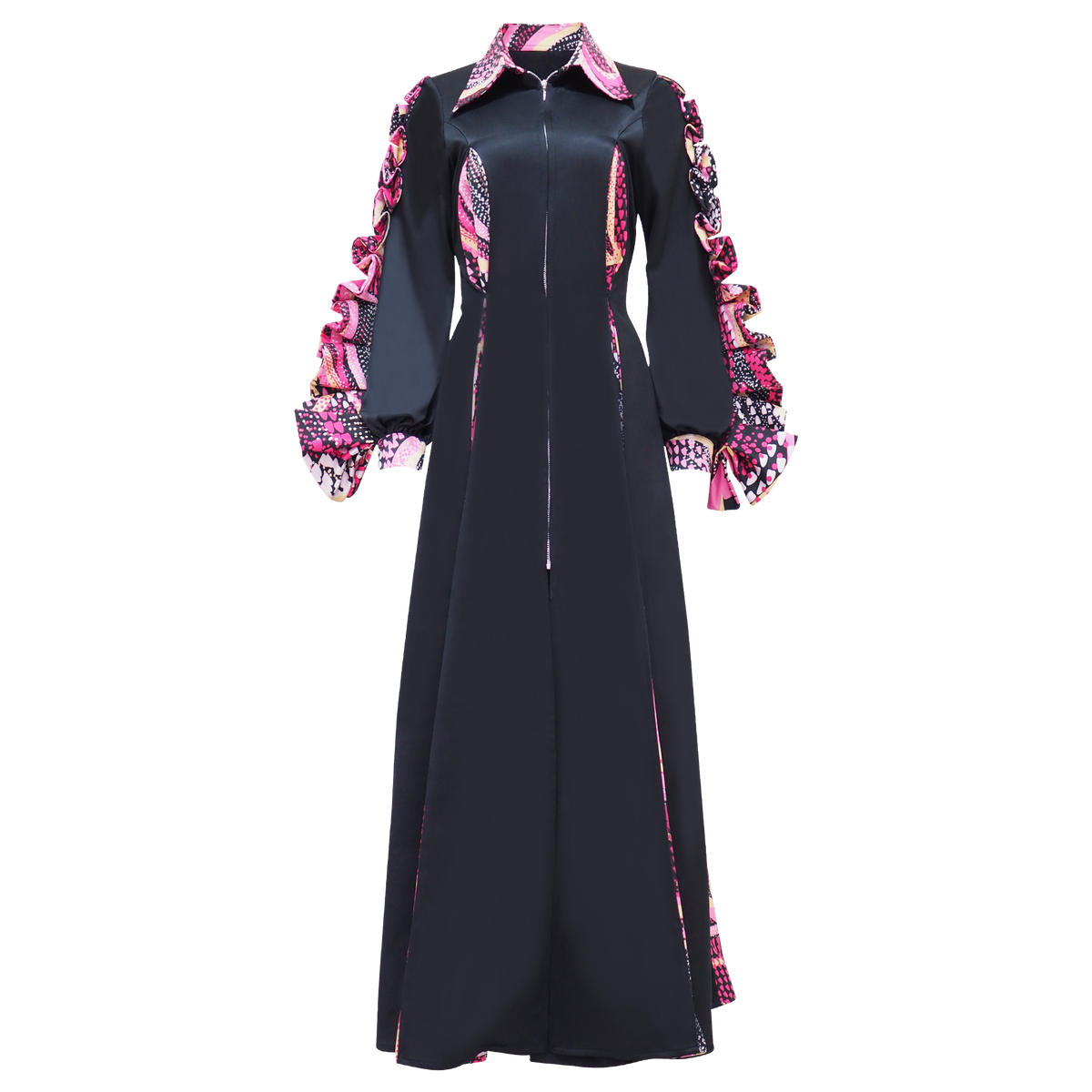 Becoming Dot Art Pink My Destiny Long Blazer (6875251277847)
