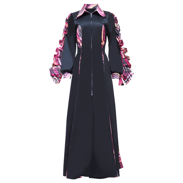 Becoming Dot Art Pink My Destiny Long Blazer (6875251277847)