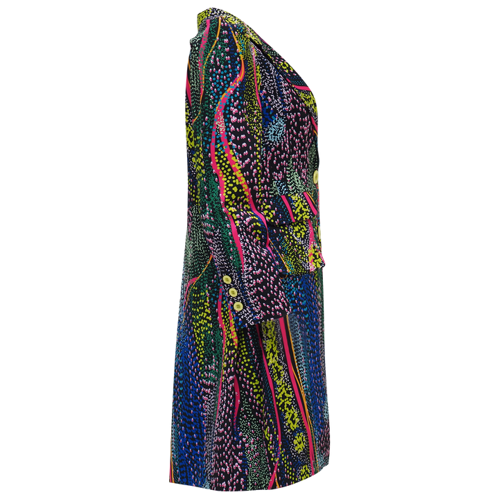 Becoming Dot Art Blue Mid-Length Blazer (6875249770519)