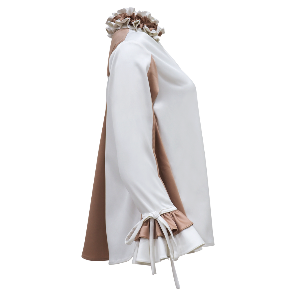 Becoming Romantic Gangsta Shirt in White (6875804237847)