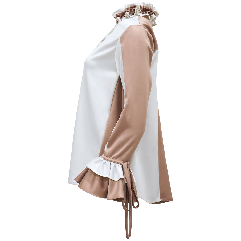 Becoming Romantic Gangsta Shirt in White (6875804237847)