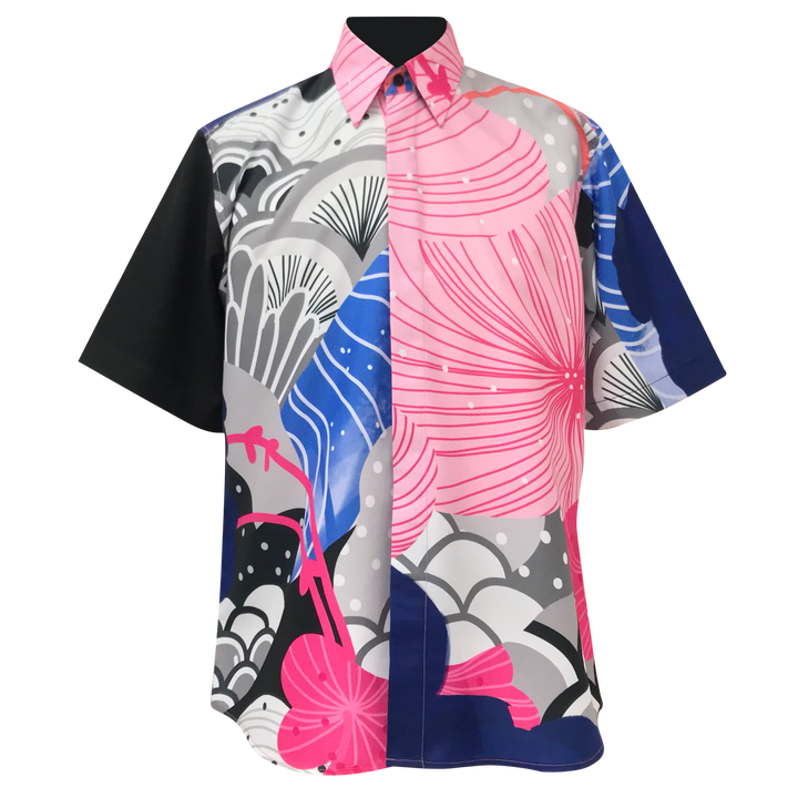 Recharging Blue Man Black Shirt (6870619979799)