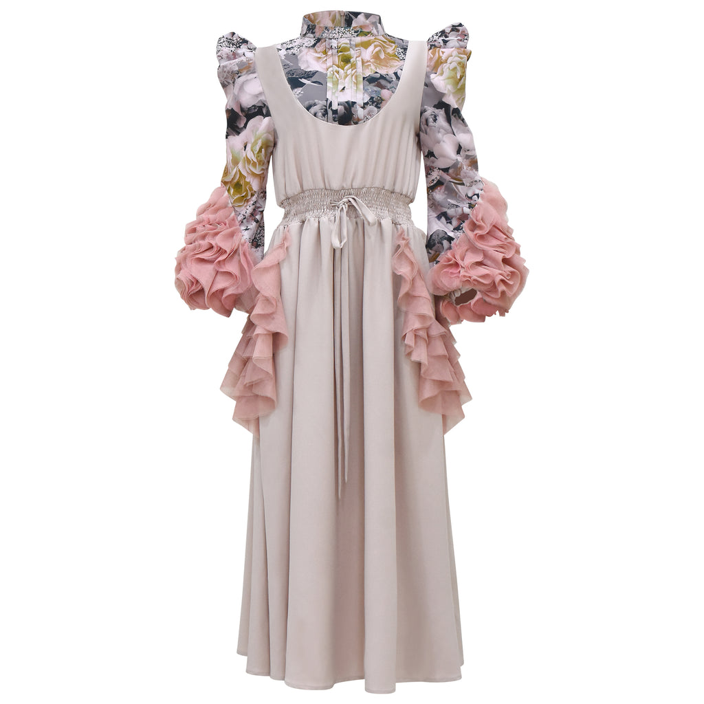 Becoming Platinum Rose Agnez Romantic Long Dress (6876064448535)