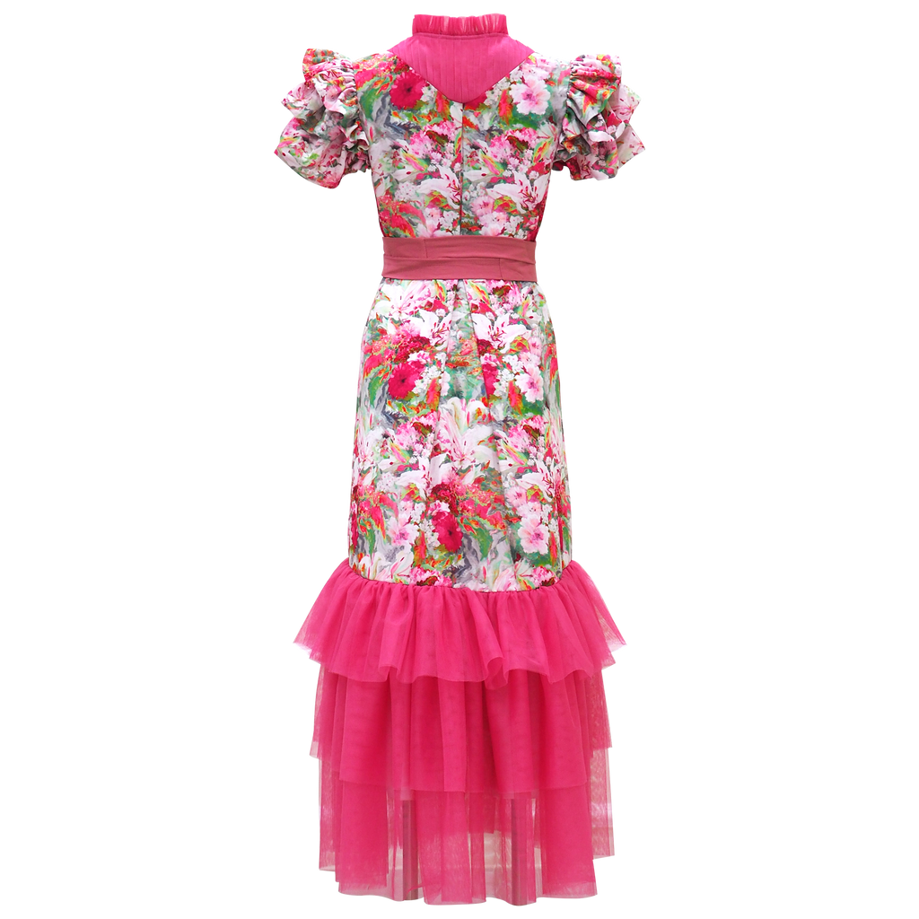 Sweet Garden Hasna Rose Pink Long Dress (6770889261079)