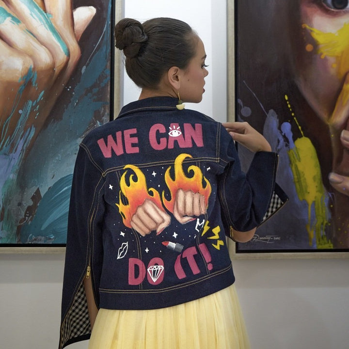 Signature Hand Painted Denim Jacket by Roy Sinaga (6602377592855)