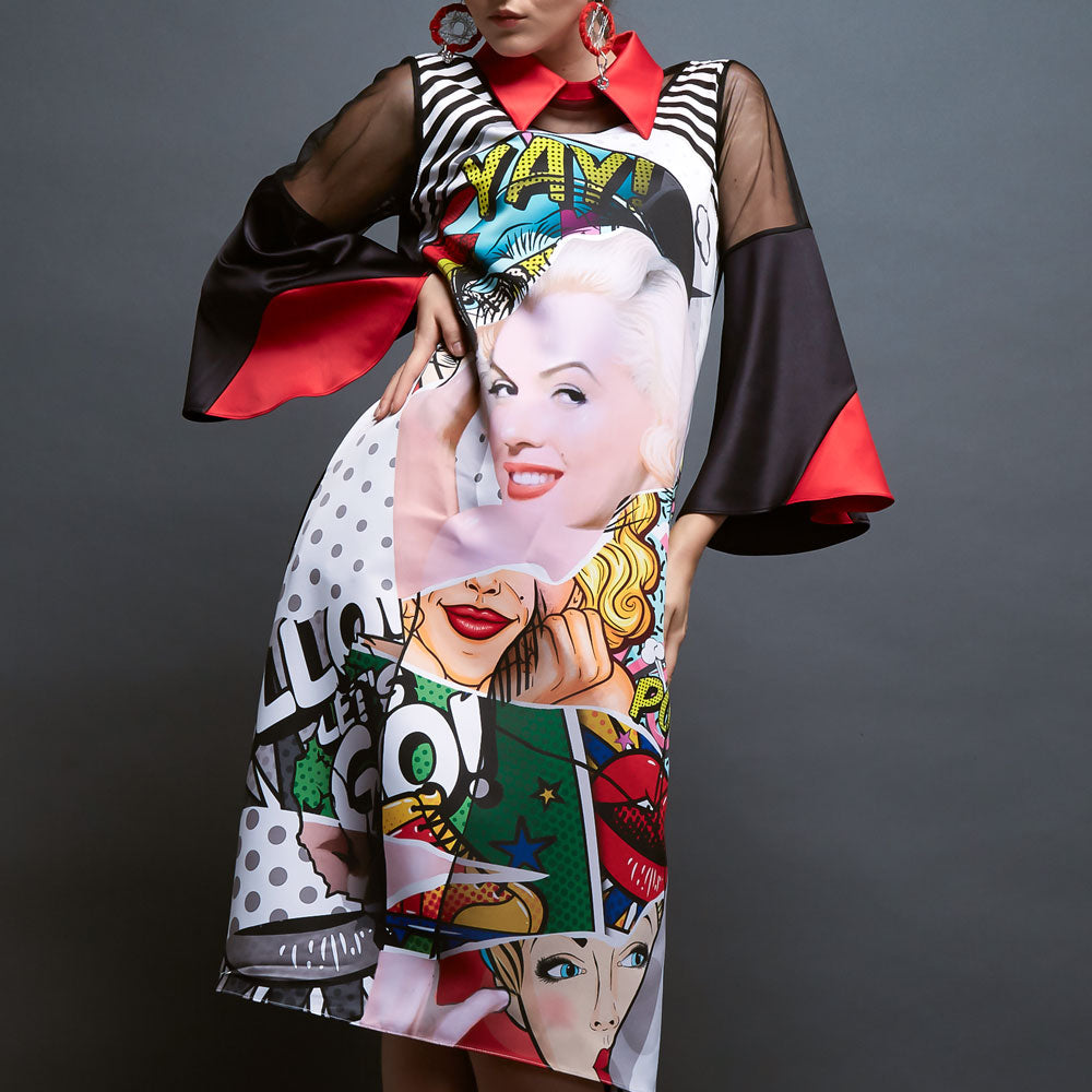 Perry Dress With Marilyn Pow Art-2MADISONAVENUE.COM (1773407404074)