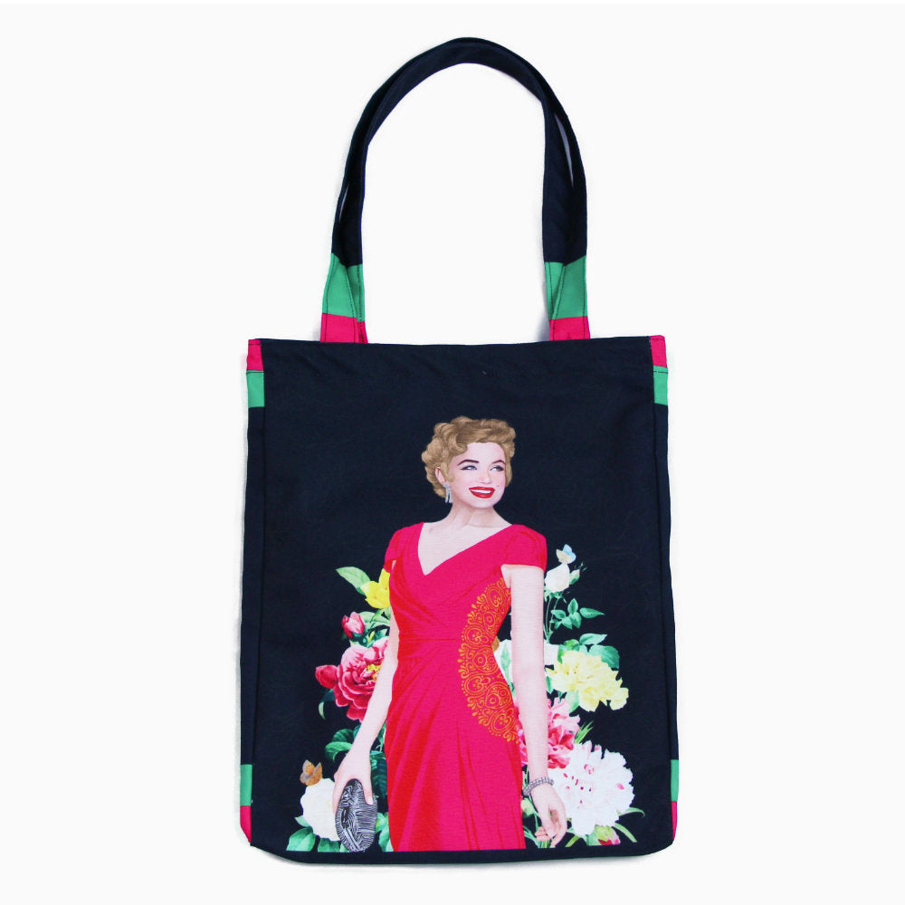 Medium Tote Bag With Marilyn Tropical-2MADISONAVENUE.COM (4126649122858)